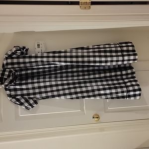 Kate Spade black.and white checked dress